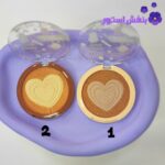 پالت هایلایتر و کانتور پودری قلبی فانتزی