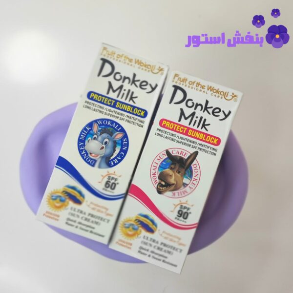 کرم ضدآفتاب شیر الاغ وکالی بدون رنگ SPF 60 مناسب انواع پوست‌ حجم 130 میل