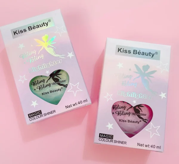 شیمر و هایلایتر مایع شاین دار صورت و بدن کیس بیوتی Kiss Beauty