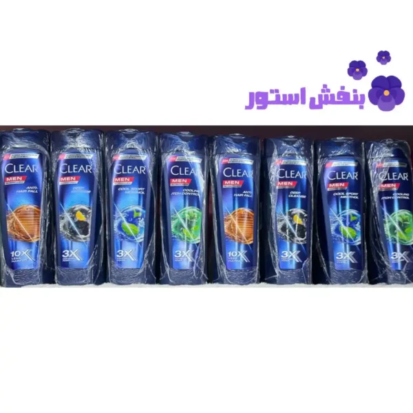 photo_2025-10-20_17-33-20 (1) شامپو مردانه کلییر ضد ریزش و ضد شوره حجم ۳۵۰ میل