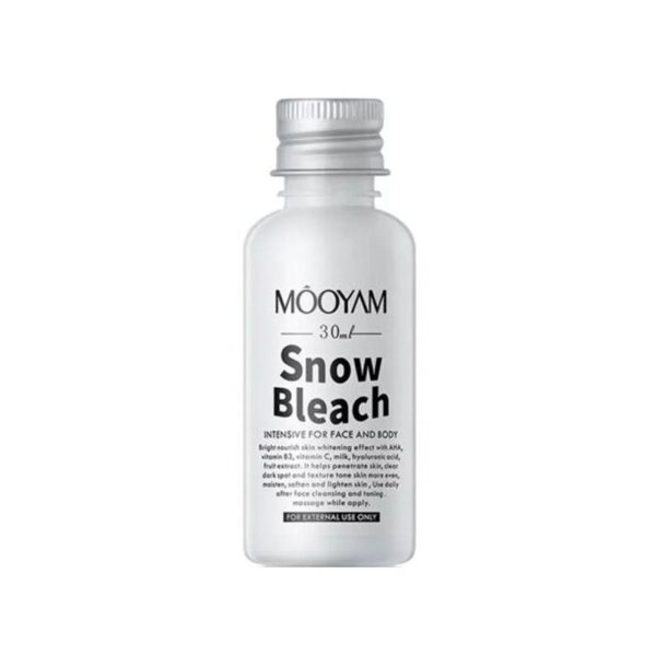 کرم سفید کننده صورت بدن و بیکینی مویام Snow Bleach از برند MOOYAM - Image 1