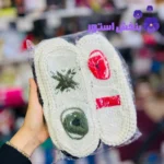 پاپوش بافتنی زنانه کف چرمی (12عددی)